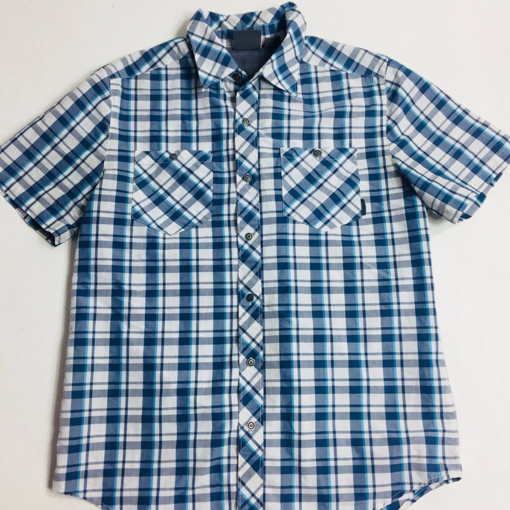 MERRELL Mens Shirt M Selectwick Short Sleeve Plaid